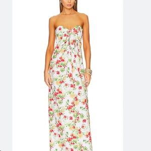 Caroline Constas Vibrant Floral Long Dress